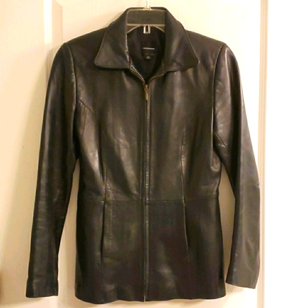 Anonymous John Carlisle Real Lambs Leather Jacket M EUC